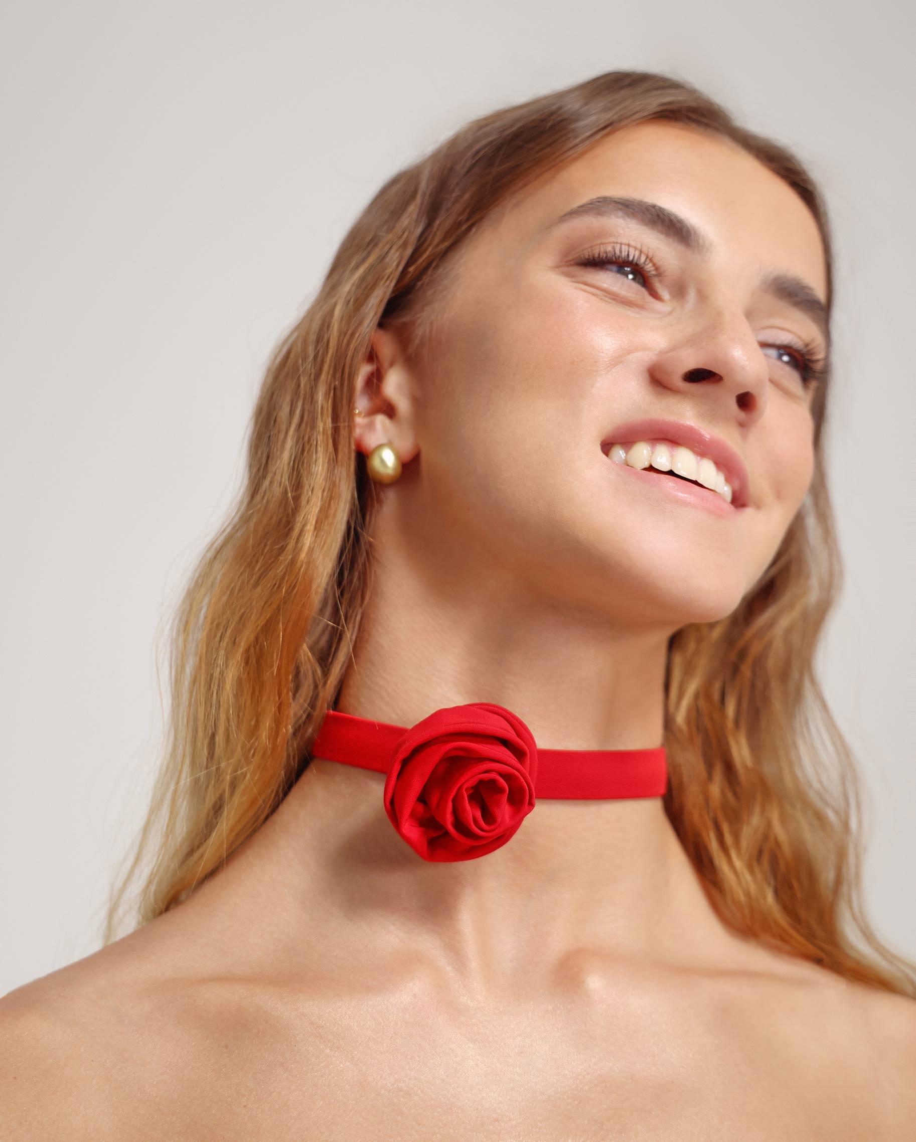 Choker Rose Red