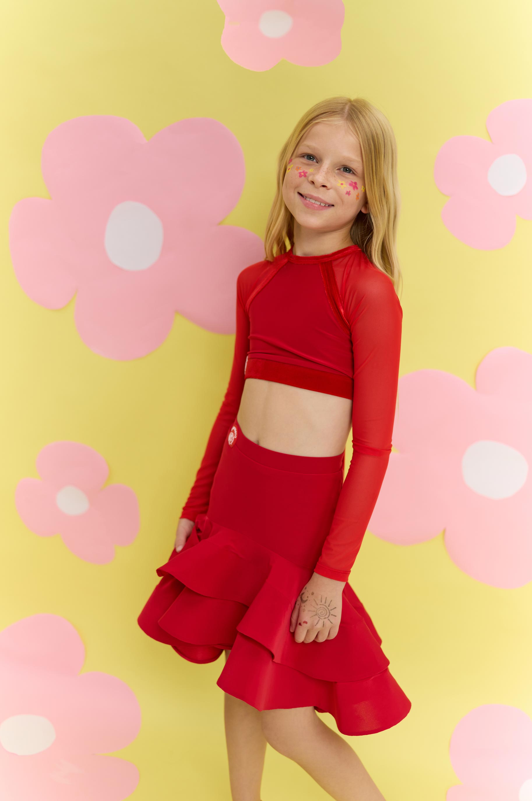 Skirt Beliche Red Kid Skirt Beliche Red Kid