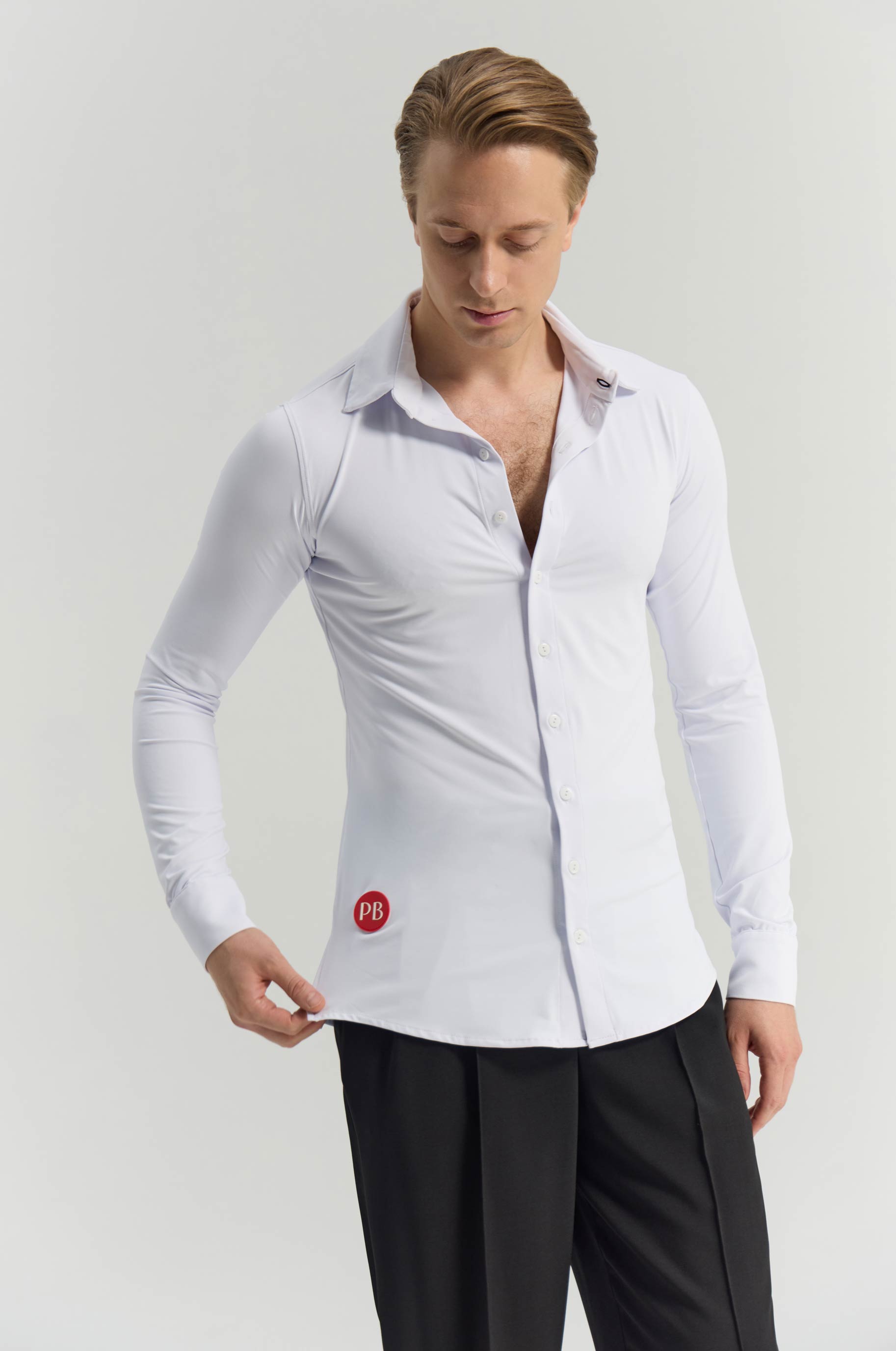 Shirt Silky White Shirt Silky White